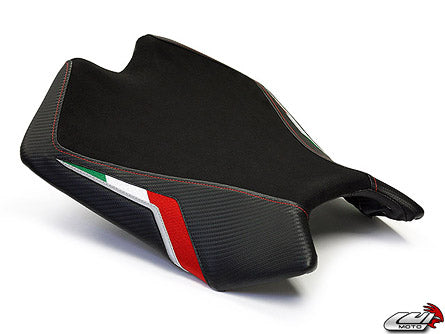 LuiMoto Team Italia Leather Rider Seat Cover '09-'20 Aprilia RSV4 - Motostarz USA