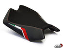 LuiMoto Team Italia Leather Rider Seat Cover '09-'20 Aprilia RSV4 - Motostarz USA