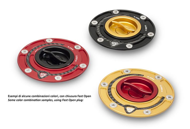 CNC Racing Fuel Tank Cap Flange Carbon - motostarz.com