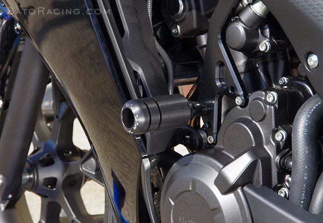 Sato Racing No-Cut Frame Sliders for 2013-2014 Honda CBR400R / CBR500R 