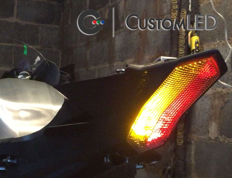 Custom LED Blaster-X Integrated LED Tail Light Complete Unit 15'-'20 Yamaha YZF R1/M/S, '17-'20 YZF R6