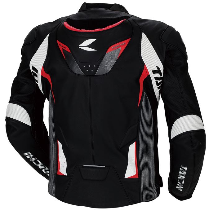 TAICHI バイク レザー ジャケット ブラック/レッド RSJ832 RS TAICHI GMX RSJ832 Arrow Leather Jacket (Black/Red) | Motostarz USA