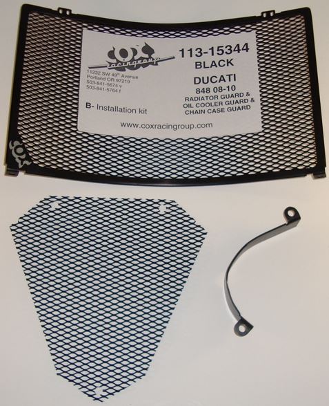 Cox Racing Radiator & Oil Cooler Guard for 2008-2009 Ducati 848