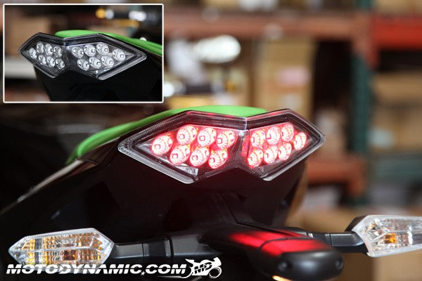 Motodynamic Sequential LED Tail Light '10-'13 Kawasaki Z1000, '11-'19 Ninja 1000, '10-'19 Versys 650