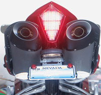 Clear Alternatives Intergrated Tail Light for 07-08 Yamaha R1 - Smoke Lense