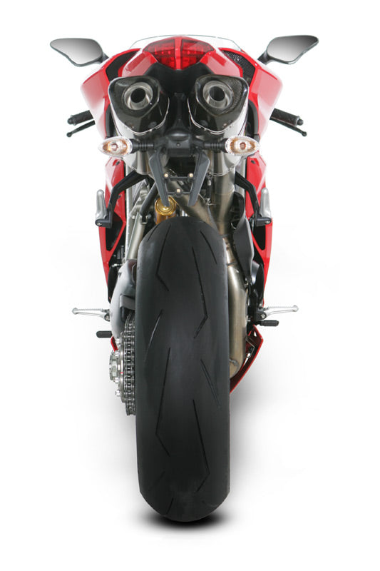 Akrapovic Slip-On Line (Carbon) Open Exhaust System 2009-2011 Ducati 1198 / S - Motostarz USA
