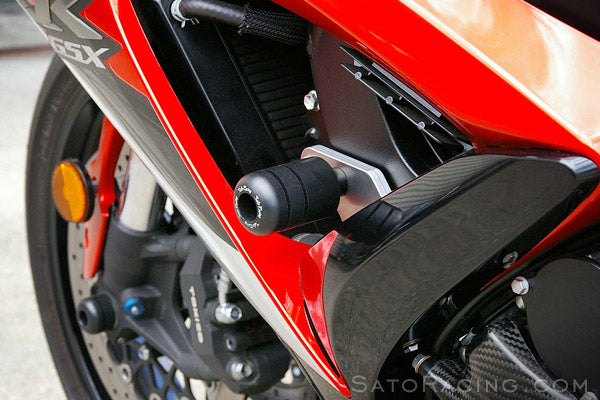 Sato Racing No-Cut Frame Sliders 2006-2010 Suzuki GSXR 600/750 - Race Version
