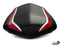LuiMoto Raven Edition Seat Cover '09-'14 Yamaha YZF R1 - CF Black/Red/Silver - Motostarz USA
