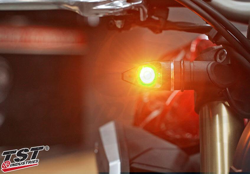 TST Industries Mech-GTR Front LED Turn Signals '19- Honda CB650R 