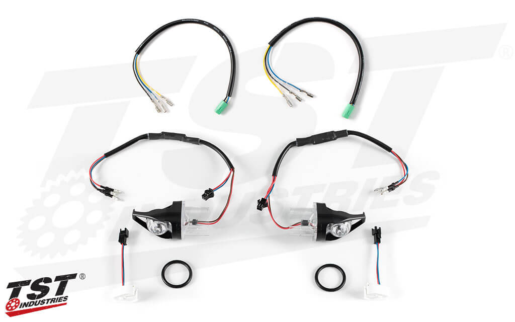 TST Industries Mech-GTR Front LED Turn Signals '19- Honda CB650R 