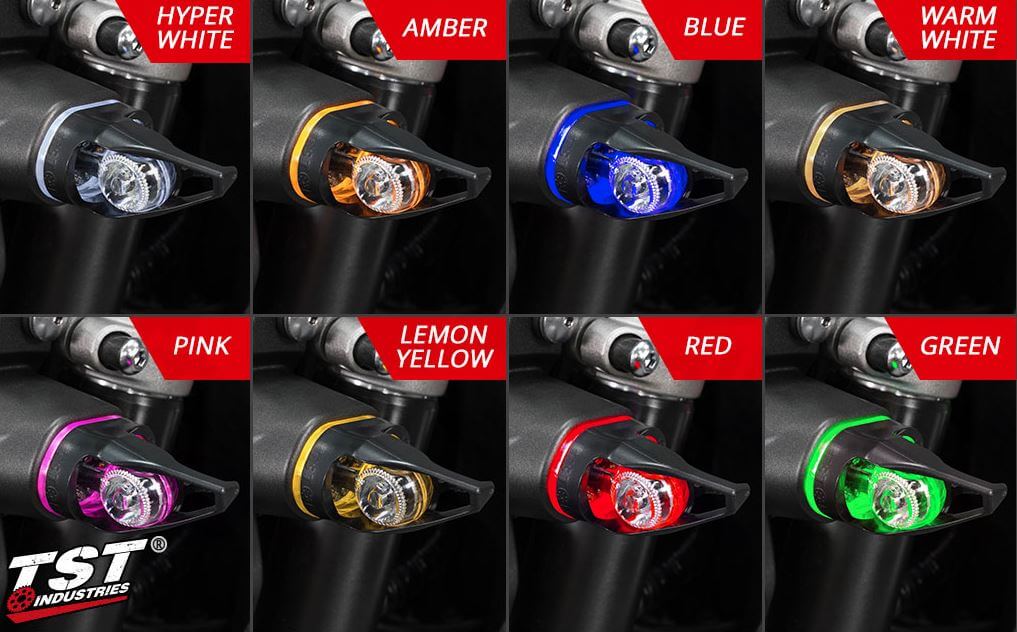 TST Industries Mech-GTR Front LED Turn Signals '19- Honda CB650R 