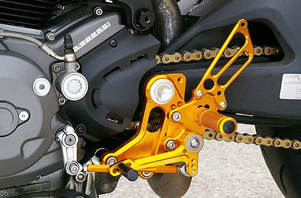 Sato Racing Adjustable Rearsets '08-'14 Ducati Monster 696 (ABS Model)