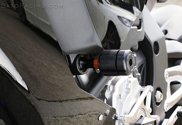 Sato Racing Frame Sliders for 2015 Yamaha R1/R1M