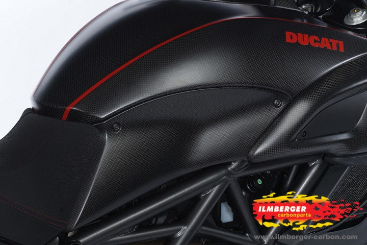 ILMBERGER Carbon Fiber Tank Side Panel (Right) 2011-2012 Ducati Diavel