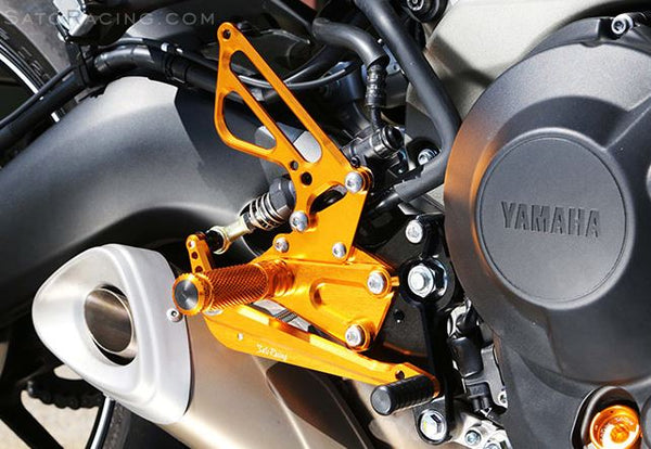 Sato Racing Adjustable Rearsets for 2014-2015 Yamaha FZ09 / MT09