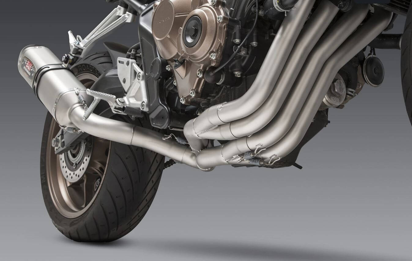 Yoshimura Race R-77 Stainless Full Exhaust w/Stainless Muffler For '19-'20 Honda CB650R