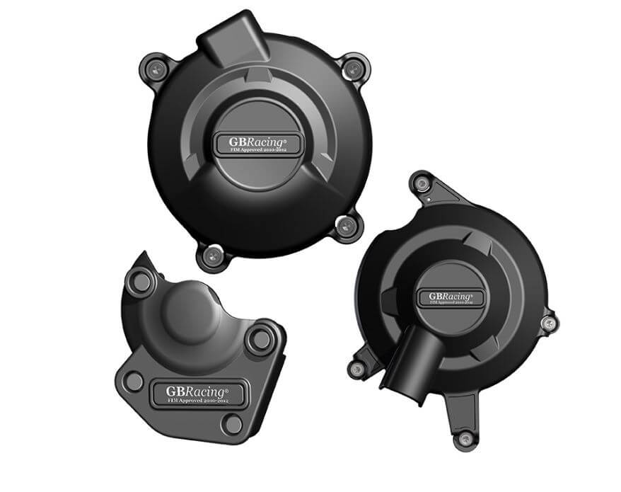 GB Racing STOCK Engine Covers Set 11-16 Triumph Daytona 675R, Street Triple R