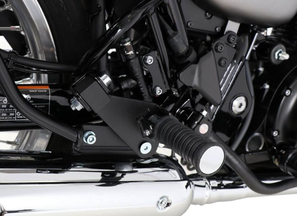 Hepco & Becker Passenger Footpeg Lowering Kit '19+ Kawasaki W800 Street/ Cafe - Black