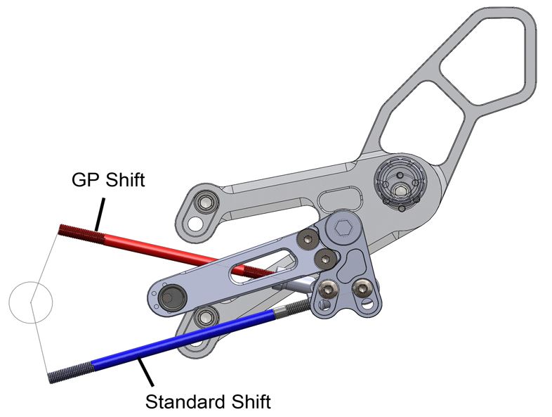 Woodcraft Adjustable Rearsets Complete Kit for 2015-2016 Yamaha R3
