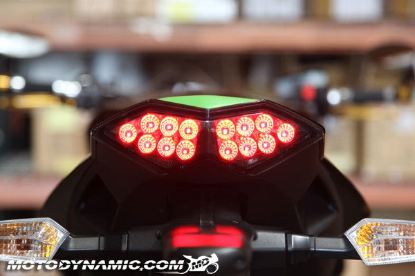 Motodynamic Sequential LED Tail Light '10-'13 Kawasaki Z1000, '11-'19 Ninja 1000, '10-'19 Versys 650