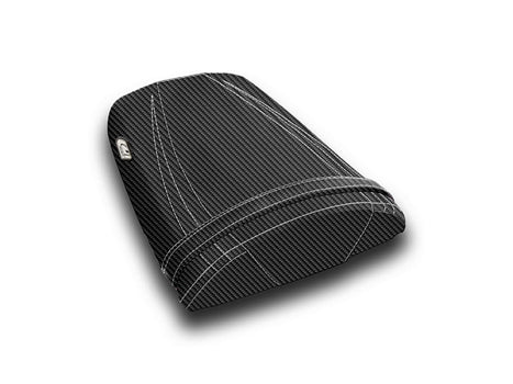 LuiMoto Tribal Flight CF Seat Covers 2004-2007 Honda CBR1000RR - CF Black w/Silver Stitching