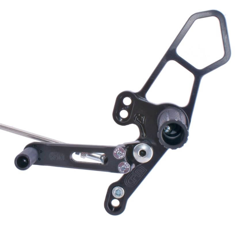 Woodcraft Adjustable Rearsets (Std/GP Shift) '14-'20 Yamaha FZ07/MT07/XSR700