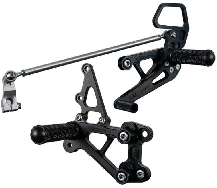 Woodcraft Rearset With Shift Pedal for '07-'19 Honda CBR600RR