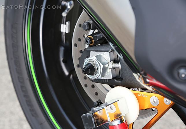 Sato Racing Race Concept Rear Axle Sliders 2016-2017 Kawasaki ZX10R