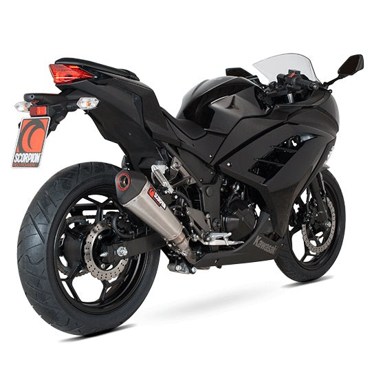 Scorpion Serket Taper Slip-on Exhaust Systems12-16 Kawasaki Ninja 300