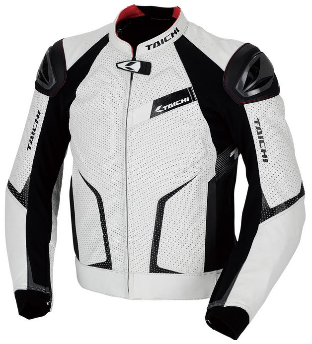 RS TAICHI GMX RSJ832 Arrow Leather Jacket (White/Black)