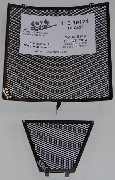 Cox Racing Radiator and Oil Cooler Guard for 2012-2013 MV Agusta F3 675