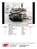 M4 Street Slayer Carbon Slip On Cat Eliminator Exhaust System 2006-2017 Yamaha R6 - Motostarz USA