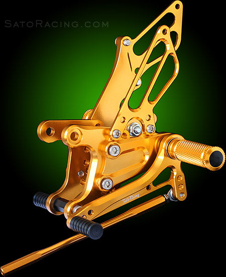 Sato Racing Adjustable Rearsets '05-'08 Kawasaki ZX-6R