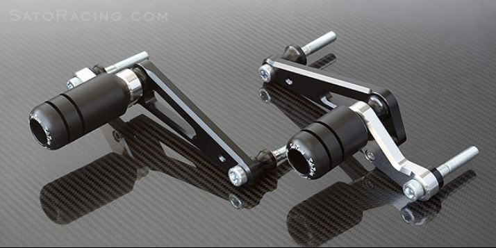 Sato Racing Frame Sliders '13-'19 Yamaha MT-09 / FZ-09 / FJ-09 / XSR900 | Y-MT09FS-BK