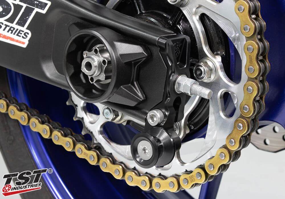 TST Industries Spooled Captive Chain Adjusters for Yamaha MT-07/FZ-07/XSR700