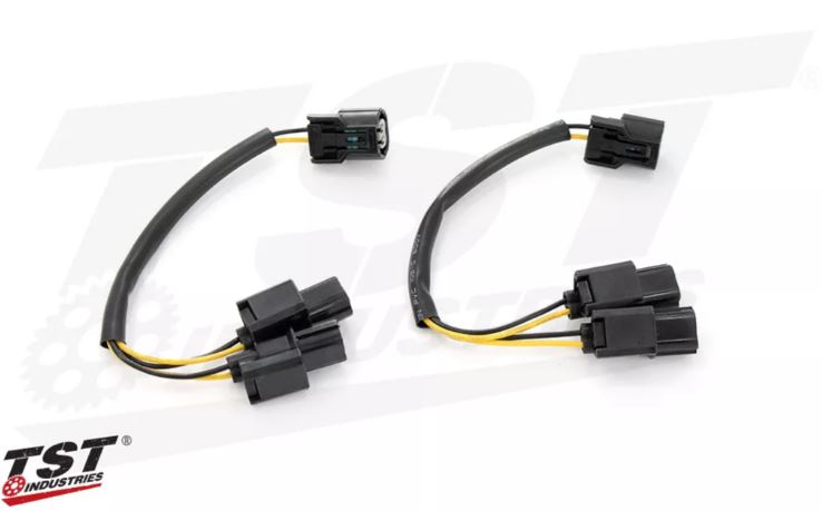 TST Industries Y-Style Signal Harness Splitter for Select Kawasaki Motorcycles - Motostarz USA