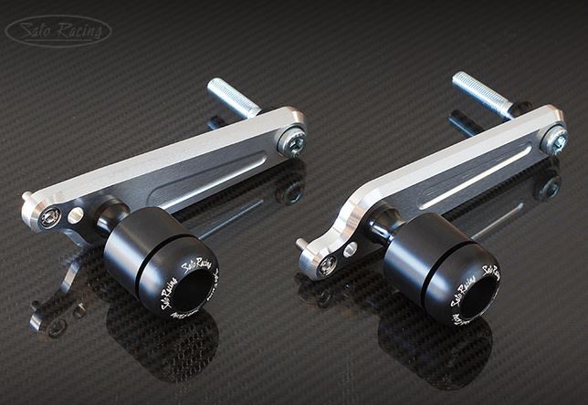 Sato Racing No-Cut Frame Sliders 2017+ Suzuki GSX-R1000/R | S-GSX117FS-BK