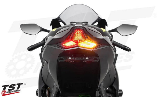 TST Industries Slim Line LED-Nummernschildlampe Für Motorrad - Schlankes Design, Leicht Zu Montieren
