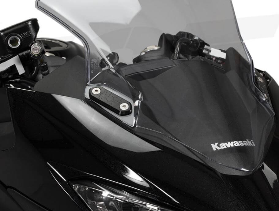 TST Industries Mirror Block Off Plates '13-'16 Kawasaki Ninja 300, '18-'23 Ninja 400, '17-'23 Ninja 650, '19-'24 ZX6R