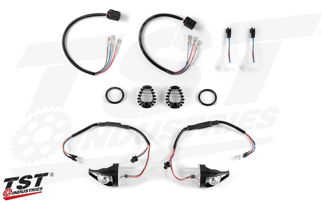 TST Industries Mech-GTR Front LED Turn Signals '16-'20 Yamaha FZ-10/MT-10