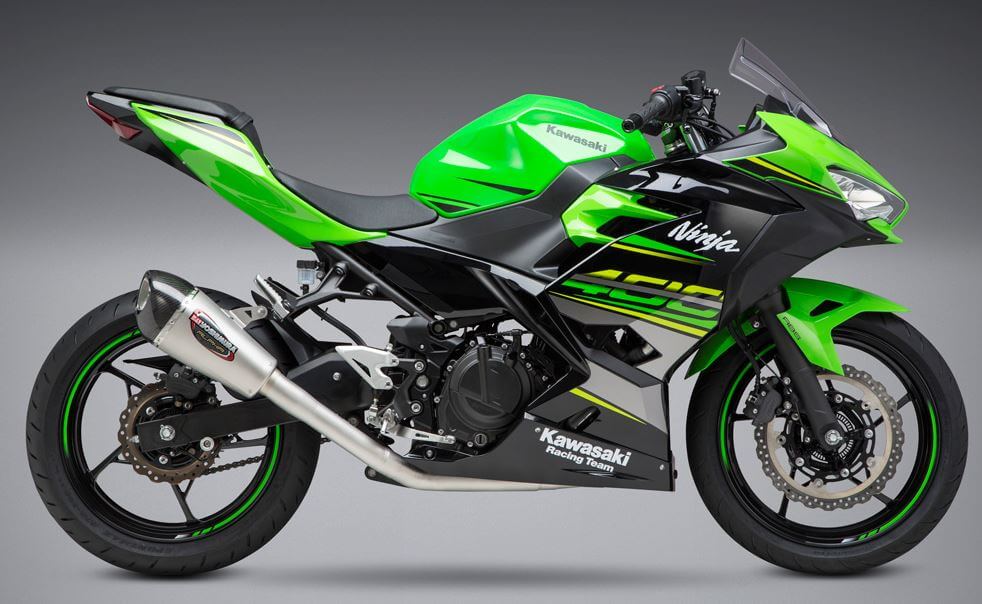 Yoshimura Race ALPHA T SS-SS-CF Work Finished Full Exhaust '18-'20 Kawasaki Ninja 400/Z400