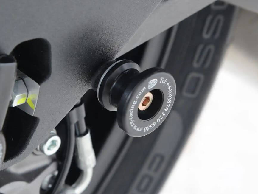 R&G Racing Cotton Reel Swingarm Spools '21- Aprilia RS660/Tuono 660, '13-'19 Ducati Panigale 899/959