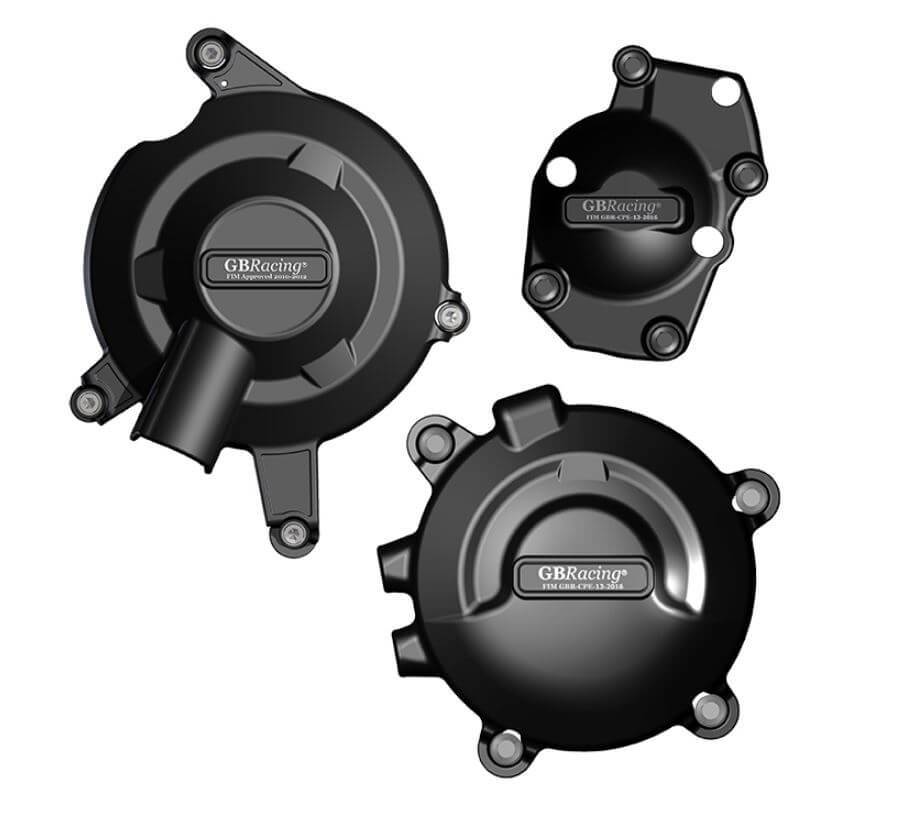 GB Racing Engine Cover Set 13-16 Triumph Daytona 675/R, 17-25 Street Triple 765/R/RS/Moto2, 19-20 Daytona 765 Moto2