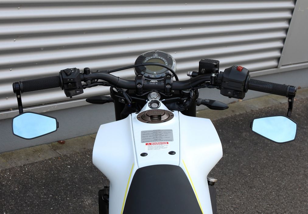 Wunderkind Custom Bar End Mirror Fits 7/8" and 1" Handlebars