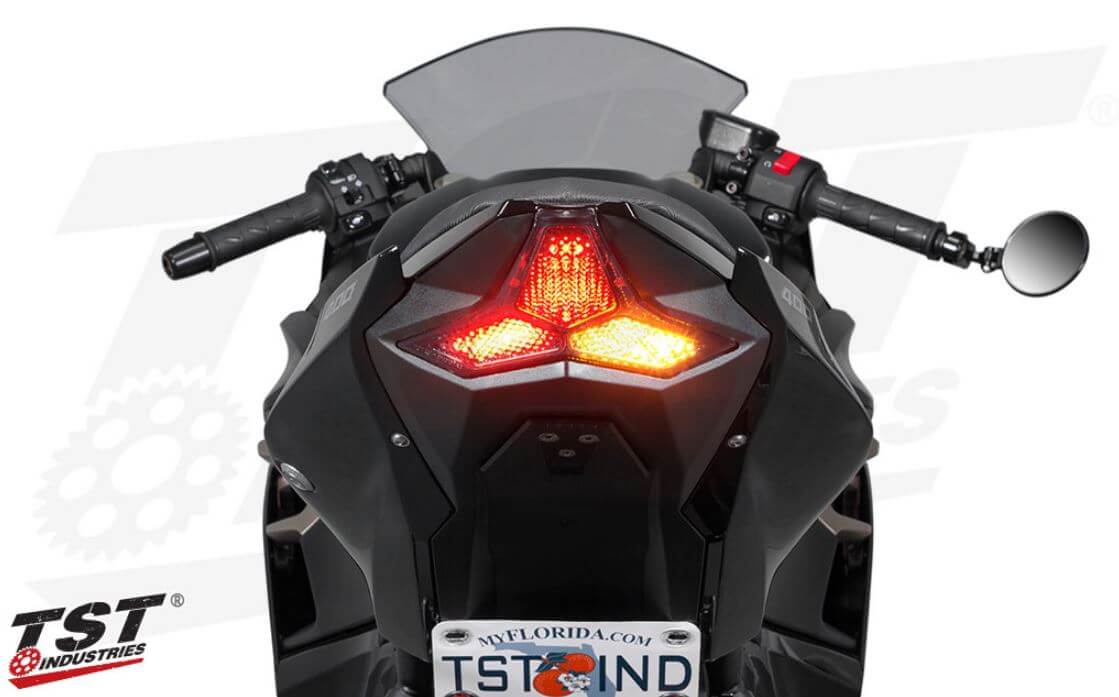 TST Industries LED Integrated Tail Light 18-23 Kawasaki Ninja 400, 19-23 Z400