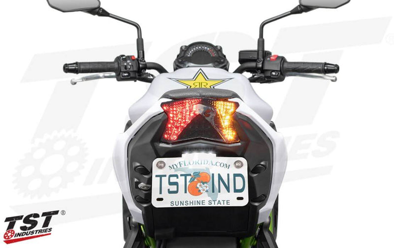 TST Industries Programmable Sequential LED Integrated Tail Light 2020+ Kawasaki Z650/Ninja 650