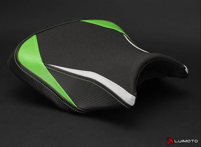 LuiMoto Team Kawasaki Seat Covers '17-'20 Kawasaki Z650, Ninja 650 | Rider