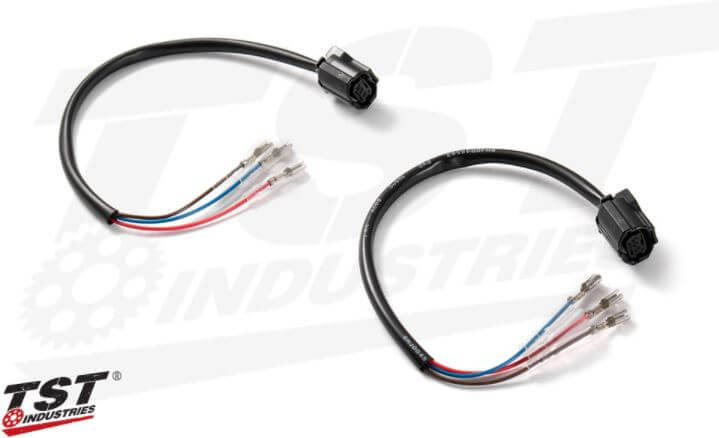 TST Industries Front Signal Plug Converters 3-3 '16-'20 Yamaha MT-10/FZ-10, '20-'21 MT-03, '21- MT-07/MT-09. '22- R7