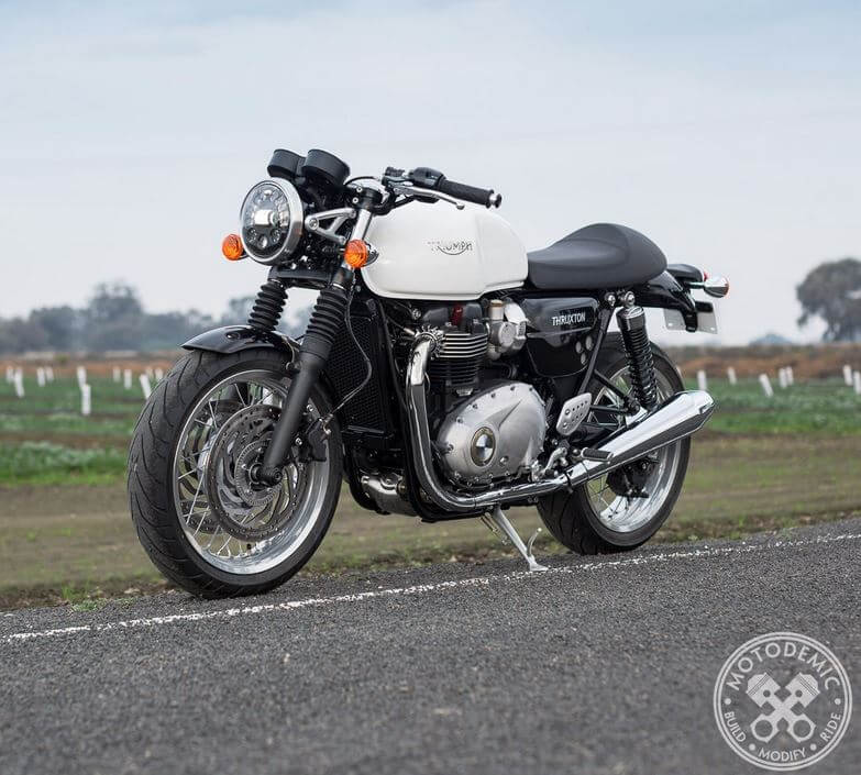 MOTODEMIC LED Headlight Conversion Kit 2016+ Triumph Thruxton 1200/R