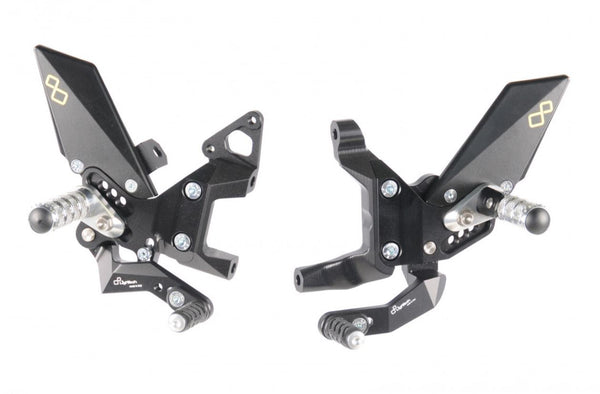 LighTech Track System Adjustable Rearsets for Ducati 899/959/1199/1299 Panigale